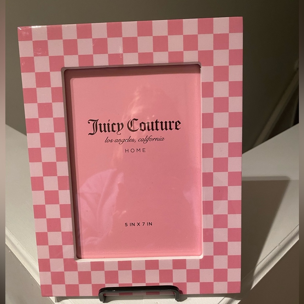 Juicy Couture Pink and White Checkered Frame NWT